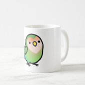 Mug Chubby Seagreen Peach Face Lovebird (Devant droit)
