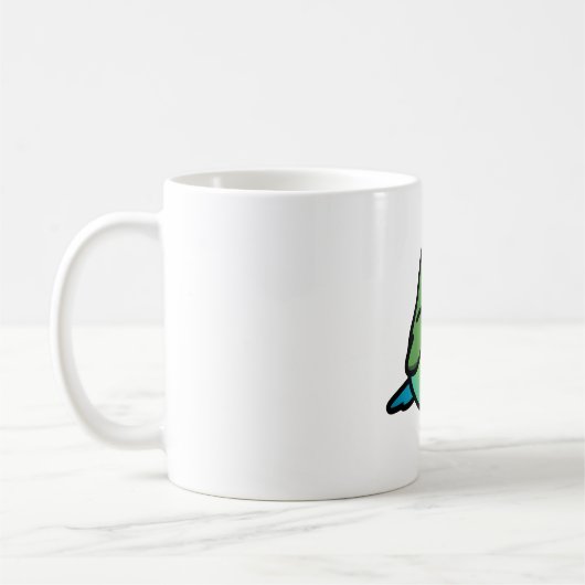 Mug Chubby Seagreen Peach Face Lovebird (Gauche)