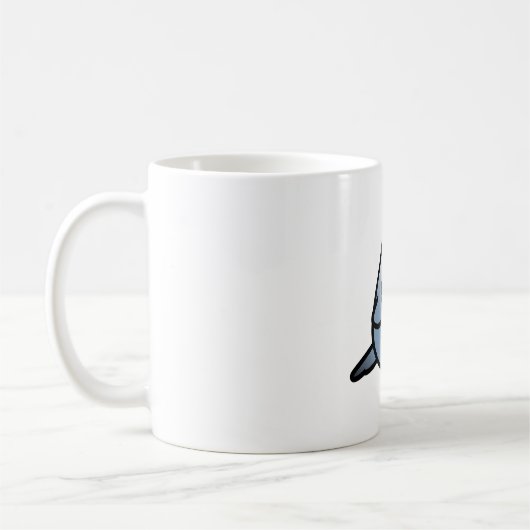 Mug Chubby Slate Blue Budgie (Gauche)