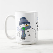 Mug Chubby Snowman avec un commentaire (Gauche)