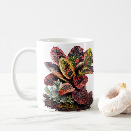 Mug " Chuchotements Colorés de Vert" (Avec donut)