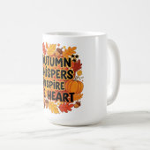 Mug chuchotements d'automne conception des chutes de f (Devant droit)