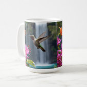 Mug "Chuchotements de la nature : colibri, cascade (Devant gauche)