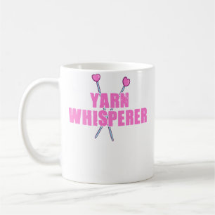 Mug Chuchoteur de fil drôle amateur de tricot crochet