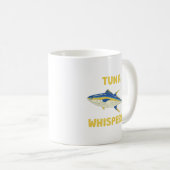 Mug Chuchoteur de thon Pêche drôle (Devant droit)
