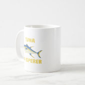 Mug Chuchoteur de thon Pêche drôle (Devant gauche)