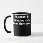 Mug Chugging Some Beer Chug Funny Beer Belly Gift (Gauche)