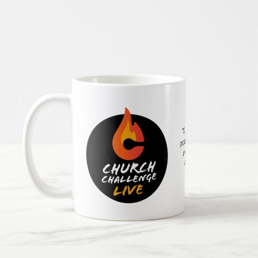 Mug Church Challenge Flame Toutes Les Choses Sont Poss (Gauche)