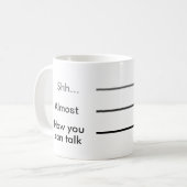 Mug Chut presque maintenant vous pouvez parler le café (Devant gauche)