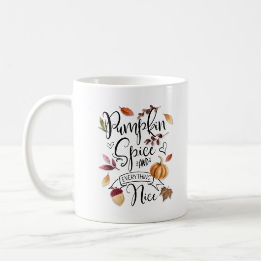 Mug Chute Citrouille épice et tout Nice (Gauche)
