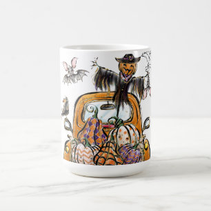Mug Chute Citrouille Patuck avec chauve-souris épouvan