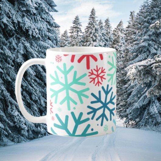 Mug Chute de neige de minuit - Musique de flocon de ne
