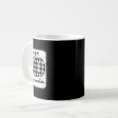 Mug Chute Noir Et Blanc Plaid Hey Citrouille 1 (Devant gauche)
