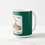 Mug Chute pour Jésus Il Jamais Citrouille Feuille Cami (Devant droit)