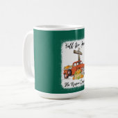 Mug Chute pour Jésus Il Jamais Citrouille Feuille Cami (Devant gauche)