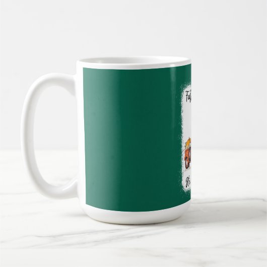 Mug Chute pour Jésus Il Jamais Citrouille Feuille Cami (Gauche)
