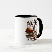 Mug Chute pour Jésus, il n'a jamais été feuille (Devant droit)