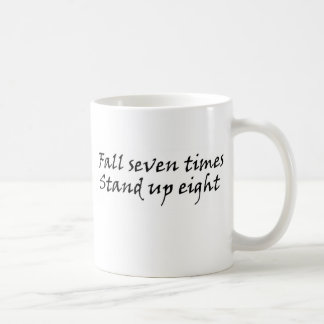 Mug Chute sept fois tiennent le cadeau de la