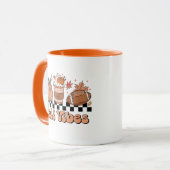 Mug Chute Vibes Mug, Saison Citrouille, Retro Fall Doo (Devant gauche)