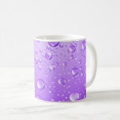 Mug Chutes de pluie Abstraite violet métallique (Devant droit)