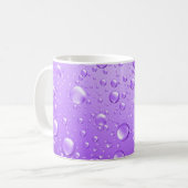 Mug Chutes de pluie Abstraite violet métallique (Devant gauche)