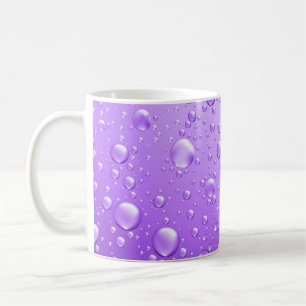 Mug Chutes de pluie Abstraite violet métallique