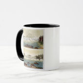 Mug Chutes du Niagara, 1818 (gravure de couleur) (Devant gauche)