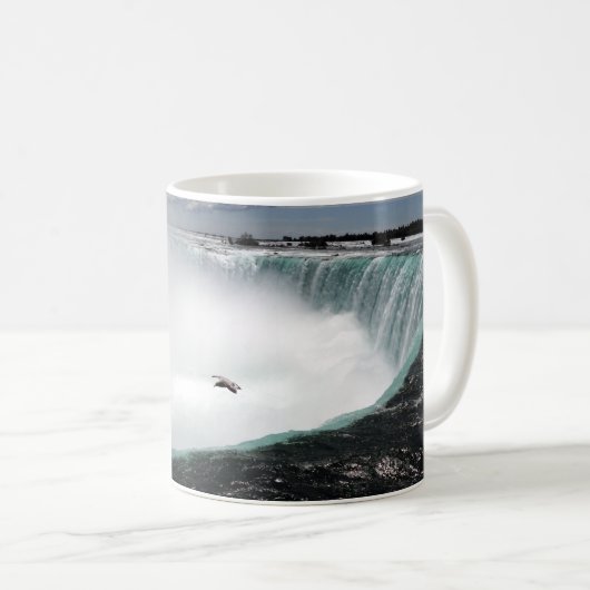 Mug Chutes du Niagara avec Mouette (Devant droit)