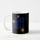 Mug Ciao Bella Fleurs Graphique Rétro Mignon (Gauche)