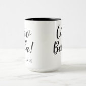 Mug Ciao Bella Script noir Musique italienne (Centre)