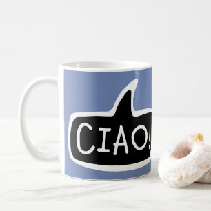 Mug CIAO ! Salutation italienne, Bonjour, bulle d'expr