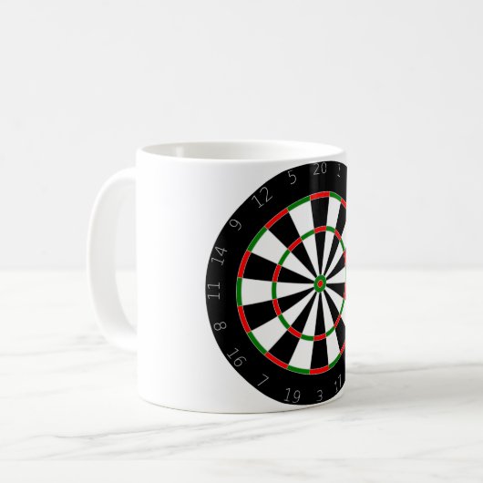 Mug Cible de fléchettes (Devant gauche)