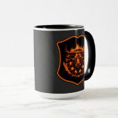 Mug Cible de fléchettes blason taureau design spécial (Devant droit)