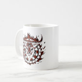 Mug Cible de fléchettes Feu Taureau Taureau Design spé (Devant gauche)