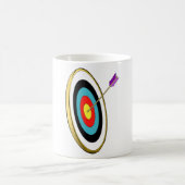 Mug Cible de tir à l'arc en bulle avec Centre de tir à (Centre)