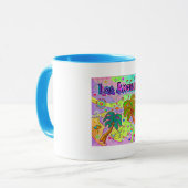 Mug cible de vacances de Los Angeles (Devant gauche)