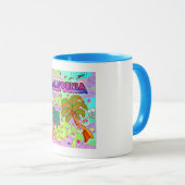 Mug cible de vacances en Californie (Devant droit)