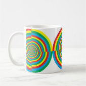 Mug cible rouge bleu vert jaune (Gauche)