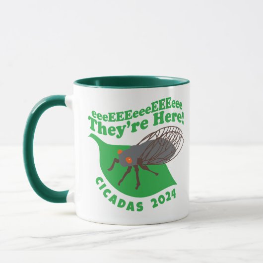 Mug Cicadas 2024 Ils sont ici (Gauche)