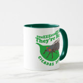 Mug Cicadas 2024 Ils sont ici (Devant droit)