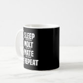 Mug Cicadas Cycle de vie Dormir Moult Mate Répéter Ent (Devant gauche)