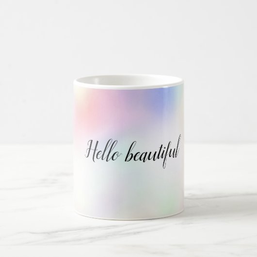 Mug Ciel arc-en-ciel rose unicorne violet (Centre)