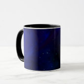 Mug Ciel bleu de minuit avec des étoiles (Devant gauche)