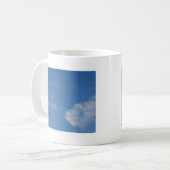Mug ciel bleu foncé nuages blancs (Devant gauche)