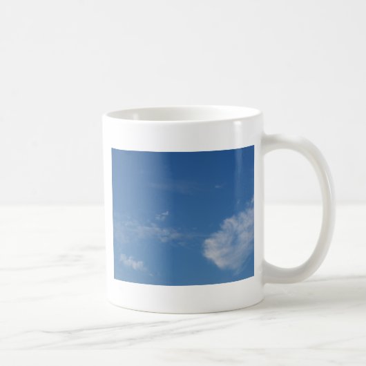 Mug ciel bleu foncé nuages blancs (Droite)