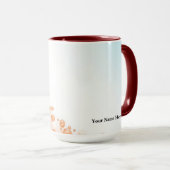 Mug Ciel Bleu Glacé Bulle de Cuivre (Devant droit)