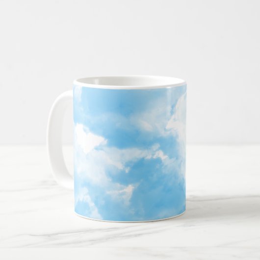 Mug Ciel bleu nuages (Devant gauche)