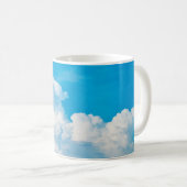 Mug Ciel bleu nuages arrière - plans blanc (Devant droit)