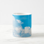 Mug Ciel bleu nuages arrière - plans blanc (Centre)
