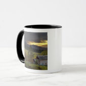 Mug Ciel de coucher de soleil sur des vignobles et une (Devant gauche)